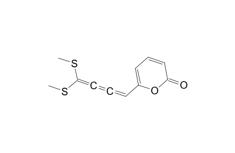 2H-Pyran-2-one, 6-[4,4-bis(methylthio)-1,2,3-butatrienyl]-