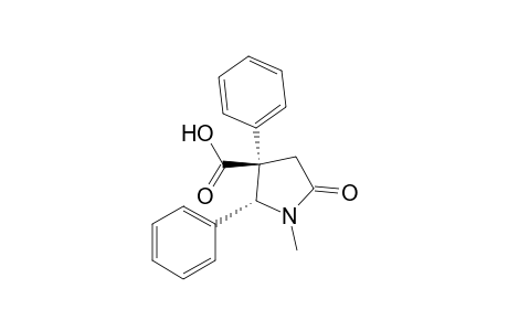 3-Pyrrolidinecarboxylic acid, 1-methyl-5-oxo-2,3-diphenyl-, trans-