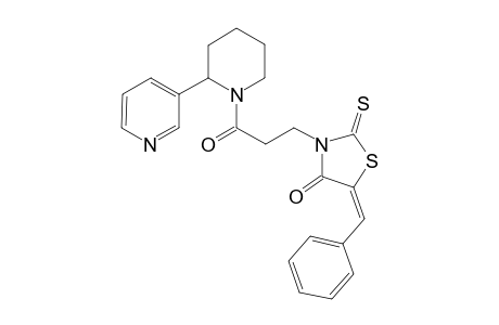 4(5H)-Thiazolone, dihydro-3-[3-oxo-3-[2-(3-pyridinyl)-1-piperidinyl]propyl]-5-[phenylmethylidene]-2-thioxo-