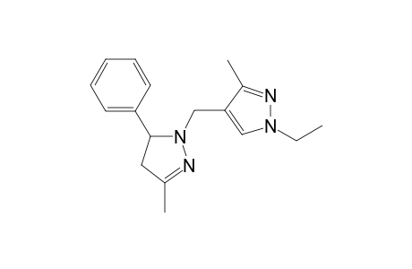 1-Ethyl-3-methyl-4-[(3-methyl-5-phenyl-2-pyrazolin-1-yl)methyl]pyrazole