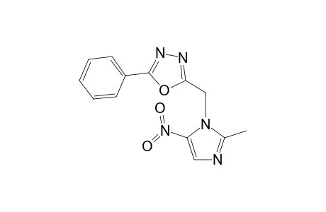 2-[(2-methyl-5-nitro-1H-imidazol-1-yl)methyl]-5-phenyl-1,3,4-oxadiazole