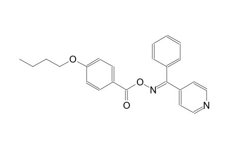 (E)-phenyl(4-pyridinyl)methanone O-(4-butoxybenzoyl)oxime
