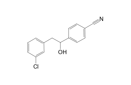 4-(2-(3-chlorophenyl)-1-hydroxyethyl)benzonitrile
