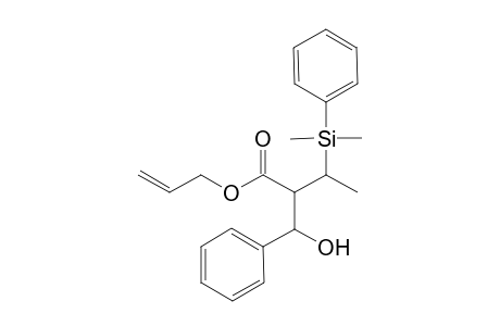 Allyl (2RS,3SR)-2-[(RS)-.alpha.-hydroxybenzyl]-3-dimethyl(phenyl)silylbutanoate