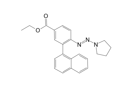 Ethyl (E)-3-(naphthalen-1-yl)-4-(pyrrolidin-1-yldiazenyl)benzoate