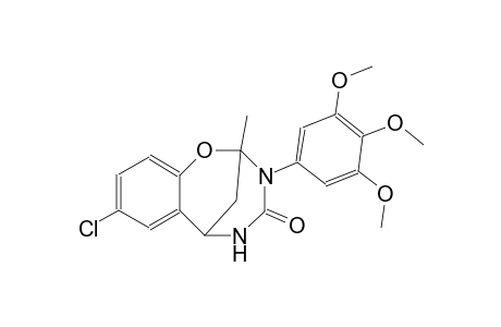4-chloro-9-methyl-10-(3,4,5-trimethoxyphenyl)-8-oxa-10,12-diazatricyclo[7.3.1.0²,⁷]trideca-2,4,6-trien-11-one