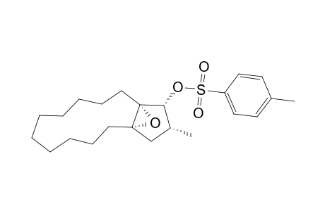 3a,13a-Epoxy-1H-cyclopentacyclododecen-1-ol, dodecahydro-2-methyl-, 4-methylbenzenesulfonate, (1R*,2R*,3aS*,13aR*)-(.+-.)-