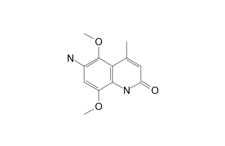 6-amino-5,8-dimethoxy-4-methyl-carbostyril
