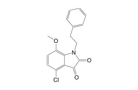 4-chloro-7-methoxy-1-(2-phenylethyl)-1H-indole-2,3-dione