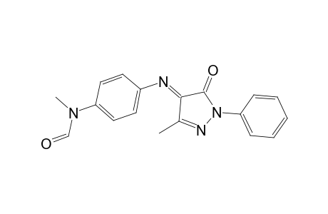 Formanilide, N-methyl-4'-[(3-methyl-5-oxo-1-phenyl-2-pyrazolin-4-ylidene)amino]-