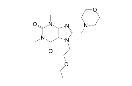 7-(2-ethoxyethyl)-1,3-dimethyl-8-(4-morpholinylmethyl)-3,7-dihydro-1H-purine-2,6-dione