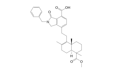 2-Benzyl-7-{2-[(4aR,5S,8aS)-1-methoxycarbonyl-1,4a,6-trimethyl-1,2,3,4,4a,7,8,8a-octahydronaphthalen-5-yl]ethyl}-3-oxo-2,3-dihydro-1H-isoindole-4-carboxylic acid
