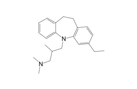 N,N,.beta.-trimethyl-10,11-dihydro(3'-ethylbenzo[b]azepino[6,7-a]benzene-5-propanamine