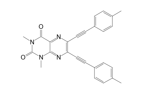 1,3-Dimethyl-6,7-bis(p-tolylethynyl)pteridine-2,4(1H,3H)-dione