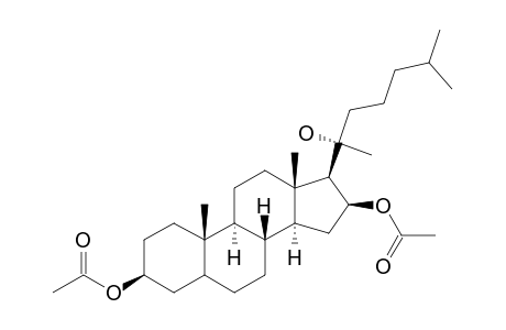 (20R)-3.beta.,16.beta.-Diacetoxycholestan-20-ol
