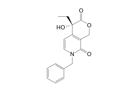 (4S)-4-ethyl-4-hydroxy-7-(phenylmethyl)-1H-pyrano[3,4-c]pyridine-3,8-dione