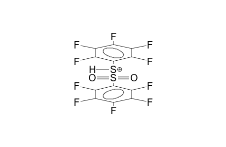 BIS(PENTAFLUOROPHENYL)DISULPHIDE-S,S-DIOXIDE, PROTONATED