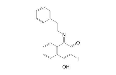 (E/Z)-3-Iodo-4-hydroxy-1-[(2-phenylethyl)imino]-2-naphthalenone