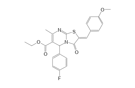 ethyl (2Z)-5-(4-fluorophenyl)-2-(4-methoxybenzylidene)-7-methyl-3-oxo-2,3-dihydro-5H-[1,3]thiazolo[3,2-a]pyrimidine-6-carboxylate