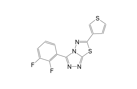 [1,2,4]triazolo[3,4-b][1,3,4]thiadiazole, 3-(2,3-difluorophenyl)-6-(3-thienyl)-