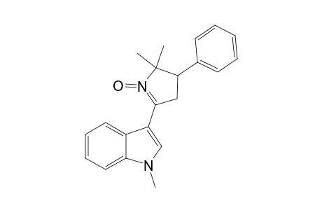 5,5-Dimethyl-2-(1'-methylindol-3'-yl)-4-phenyl-1-pyrroline 1-oxide