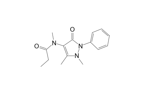 N-(1,5-Dimethyl-3-oxo-2-phenyl-2,3-dihydro-1H-pyrazol-4-yl)propanamide, N-methyl-