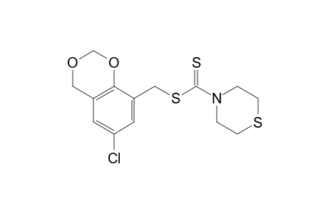 4-thiomorpholinecarbodithioic acid, (6-chloro-1,3-benzodioxan-8-yl)methyl ester