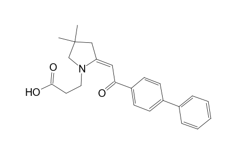 3-[2-(2-Biphenyl-4-yl-2-oxo-ethylidene)-4,4-dimethyl-pyrrolidin-1-yl]-Propionic acid