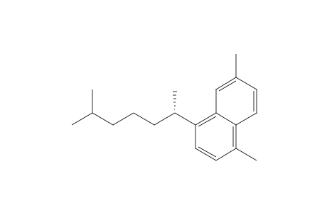 Naphthalene, 4-(1,5-dimethylhexyl)-1,6-dimethyl-, (S)-