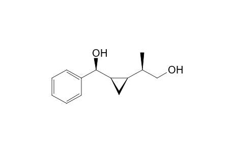 (2R*)-2-{(1R*,2R*)-2-[(S*)-Hydroxy(phenyl)methy]cyclopropyl}propan-1-ol