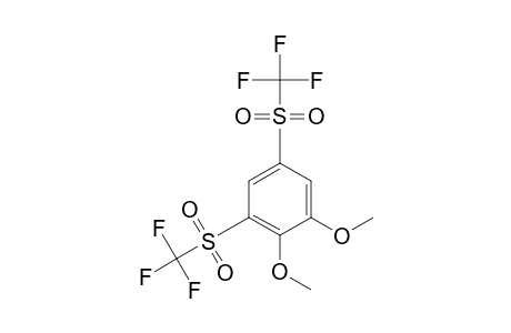 Benzene, 1,2-dimethoxy-3,5-bis[(trifluoromethyl)sulfonyl]-