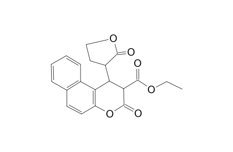 1H-Benzo[f]chromene-2-carboxylic acid, 3-oxo-1-(2-oxotetrahydrofuran-3-yl)-2,3-dihydro-, ethyl ester
