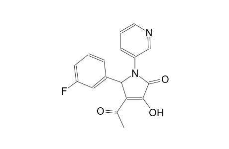 4-acetyl-5-(3-fluorophenyl)-3-hydroxy-1-(3-pyridinyl)-1,5-dihydro-2H-pyrrol-2-one