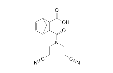 3-[bis(2-cyanoethyl)carbamoyl]-5-norbornene-2-carboxylic acid