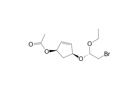 2-Cyclopenten-1-ol, 4-(2-bromo-1-ethoxyethoxy)-, acetate, [1R-[1.alpha.,4.alpha.(S*)]]-