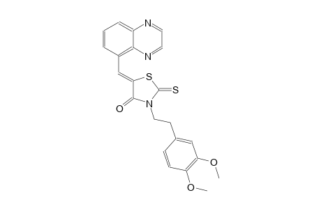 4-thiazolidinone, 3-[2-(3,4-dimethoxyphenyl)ethyl]-5-(5-quinoxalinylmethylene)-2-thioxo-, (5Z)-