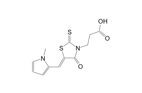 3-{(5Z)-5-[(1-methyl-1H-pyrrol-2-yl)methylene]-4-oxo-2-thioxo-1,3-thiazolidin-3-yl}propanoic acid
