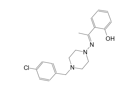 phenol, 2-[(1E)-1-[[4-[(4-chlorophenyl)methyl]-1-piperazinyl]imino]ethyl]-