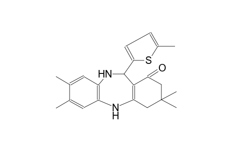 3,3,7,8-tetramethyl-11-(5-methyl-2-thienyl)-2,3,4,5,10,11-hexahydro-1H-dibenzo[b,e][1,4]diazepin-1-one