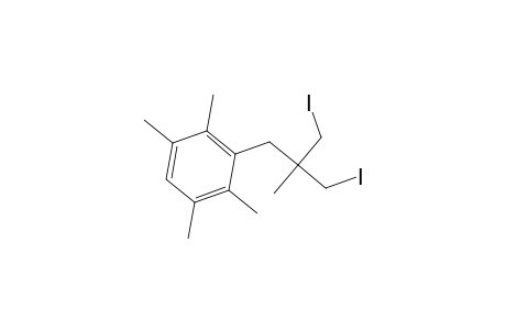 Benzene, 3-[3-iodo-2-(iodomethyl)-2-methylpropyl]-1,2,4,5-tetramethyl-