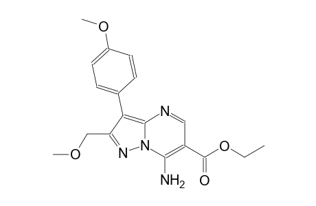pyrazolo[1,5-a]pyrimidine-6-carboxylic acid, 7-amino-2-(methoxymethyl)-3-(4-methoxyphenyl)-, ethyl ester