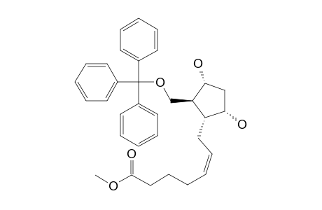 (+/-)-3-ALPHA-(6-METHOXYCARBONYL-2Z-HEXENYL)-2-BETA-TRIPHENYLMETHOXYMETHYL-1-ALPHA,4-ALPHA-CYClOPENTANEDIOL