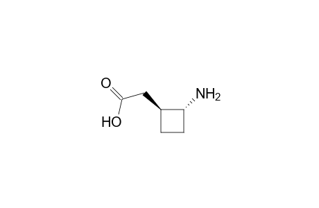 Cyclobutaneacetic acid, 2-amino-, trans-