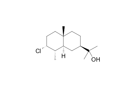 (-)-3alpha-Chloro-4betaH-eudesma-11-ol