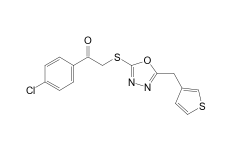4'-chloro-2-{[5-(3-thenyl)-1,3,4-oxadiazol-2-yl]thio}acetophenone