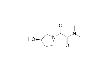 N-(N',N'-Dimethyloxamoyl)-3(R)-hydroxypyrrolidine