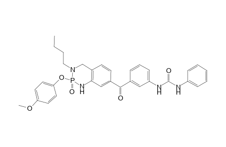 1-[3-(3-Butyl-2-oxo-2-(4-methoxyphenyloxy)-1,2,3,4-tetrahydrobenzo[1,3,2]diazaphosphonine-7-carbonyl)phenyl]-3-phenylurea