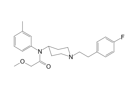 N-(1-[2-(4-Fluorophenyl)ethyl]piperidin-4-yl)-2-methoxy-N-3-methylphenylacetamide