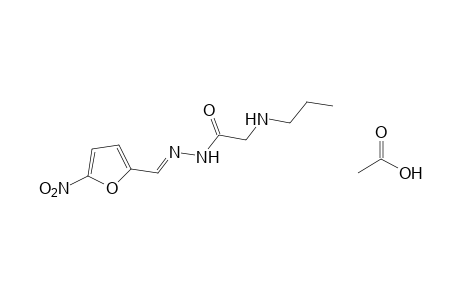N-propylglycine, (5-nitrofurfurylidene)hydrazide, acetate (salt) 1:1