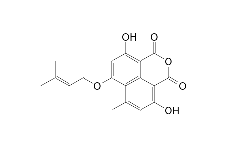 1H,3H-Naphtho[1,8-cd]pyran-1,3-dione, 4,9-dihydroxy-6-methyl-7-[(3-methyl-2-butenyl)oxy]-